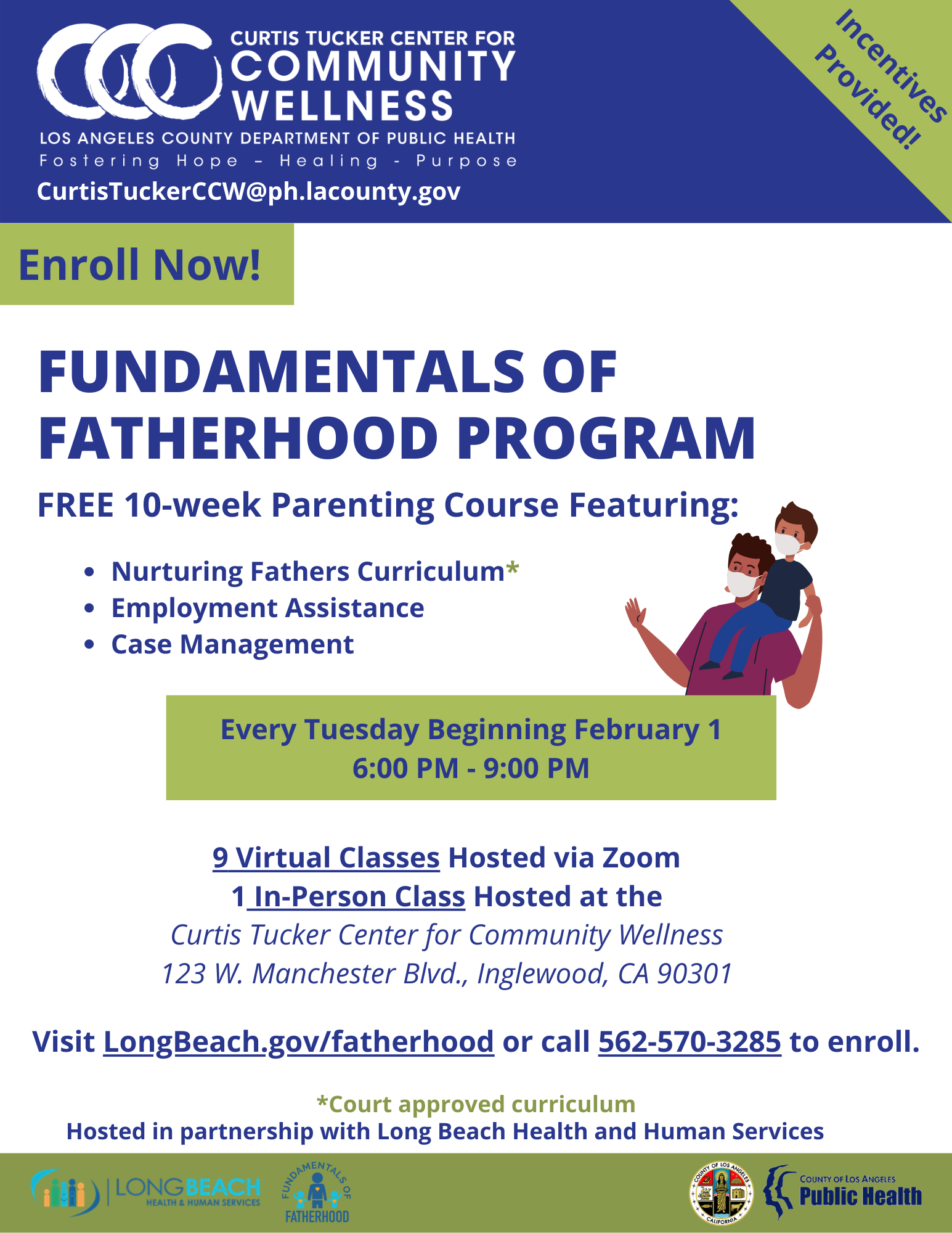Enroll Now! Fatherhood Program - Parenting Courses